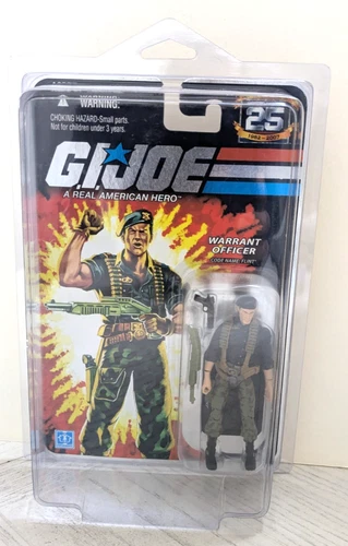 GI Joe Figure 25th Anniversary Warrant Officer Flint MISB with Protector