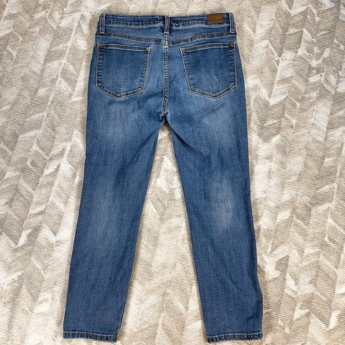 Judy Blue Jeans Womens Size 30 x 25 Mid Waist Stretch Denim Distressed Western - Picture 10 of 12