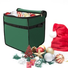 Xmas Ornament Storage Box With Divider Spacious And Organized For Decorations
