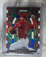 2022 Panini Prizm Stained Glass Shohei Ohtani Red White & Blue Prizm