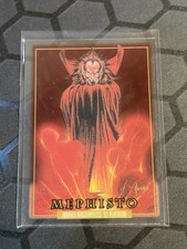 2024 SkyBox Marvel Masterpieces 92 Platinum Mephisto #54 Clear Cut