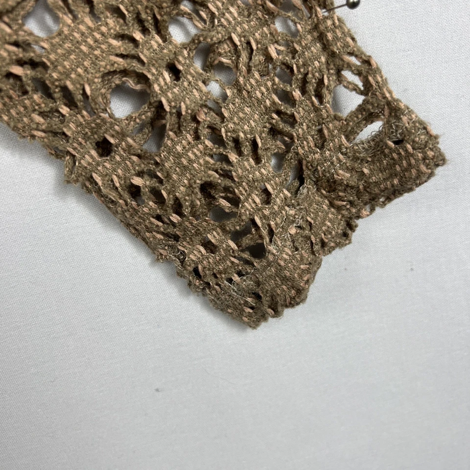 Cárdigan Tempo Paris Abierto Crochet Abstracto Talla L Topper Boho Arte para Usar Foto 2 de 4