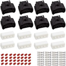 Set of 8 Ignition Coil 4 Pin Plug Connector Replacement for Toyota Lexus Camr...
