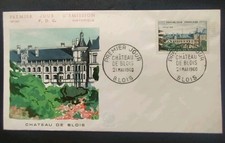 Enveloppe premier jour Timbre N° 1255 Château De Blois Oblitéré Blois 1960 FDC