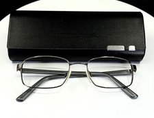 VTG MARCHON AUTOFLEX 74 GUNMETAL Grey Square Full Rim Eyeglasses FRAMES ONLY
