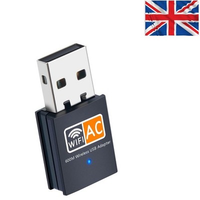 Kompakter AC600 WLAN WLAN Dongle für PC Laptop - Plug & Play Komfort
