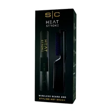 StyleCraft Heat Stroke Wireless Beard & Styling Hot Brush Black SCHSWBB