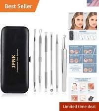 Essential Blackhead Remover Set - 6 Stainless Steel Tools for Blemish-Free Skin