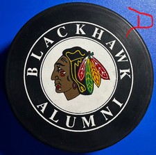 Vintage Chicago Blackhawks Alumni Celebrity All-Star Hockey Puck