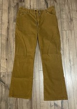Vintage 70 s/80 s Levis Corduroy Orange/Brown Pants White Tab 36x32