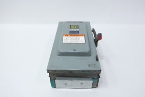 Square D H362 Fusible Disconnect Switch 480/600v-ac 3p 60a Amp
