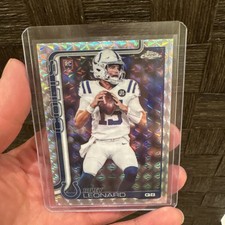 Riley Leonard 2025 Topps Chrome #318 Geometric Refractor Rookie RC