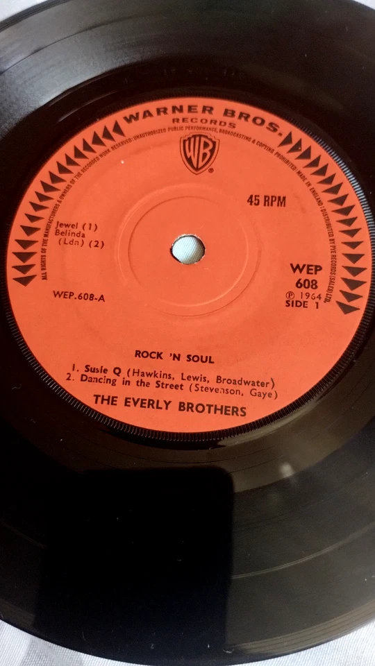 THE EVERLY BROTHERS - ROCK 'N SOUL 4 TRACK EP - FRONT LAMINATED PIC COVER - EX - Image 2 of 4