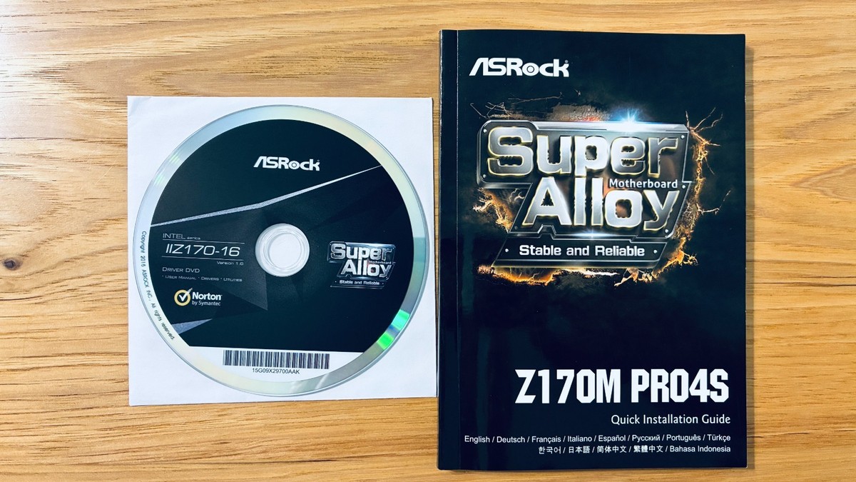 ASROCK Z170 Pro4S Motherboard with Intel i5-6600 & CPU Fan (no RAM