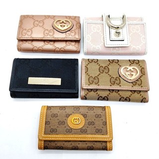 Gucci portachiavi set 5 pvc rosa 4610372