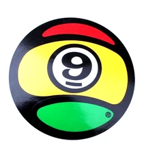 Sector 9 Nine Skateboards Longboard Rasta Reggae Pool Ball Skateboarding STICKER