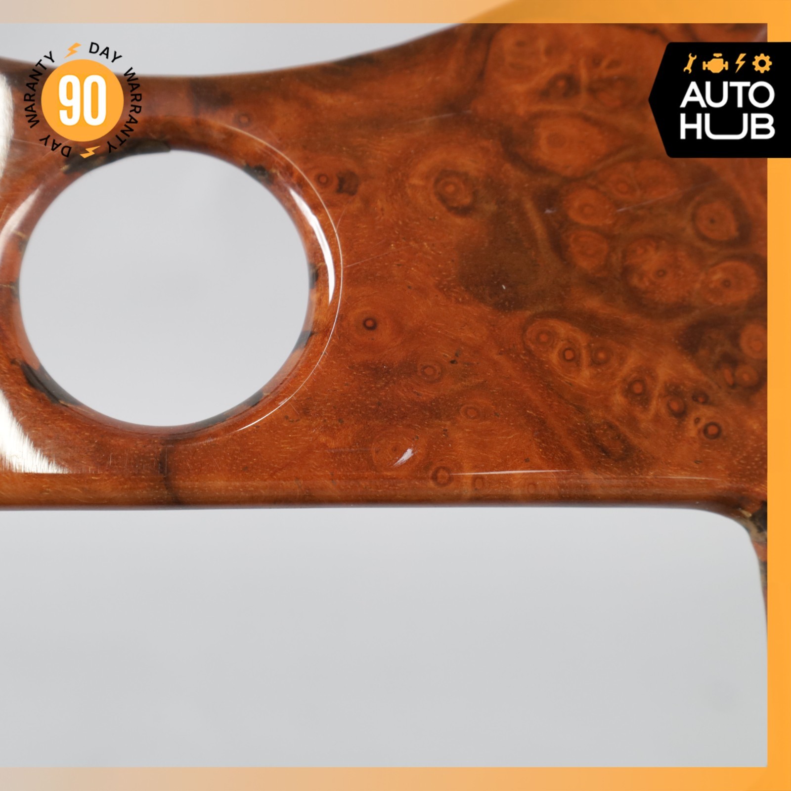 99-02 Rolls Royce Silver Seraph Rear Center Console Air Vent Trim Panel Wood OEM