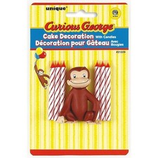 Curious George Cake Topper & Birthday Candle ...