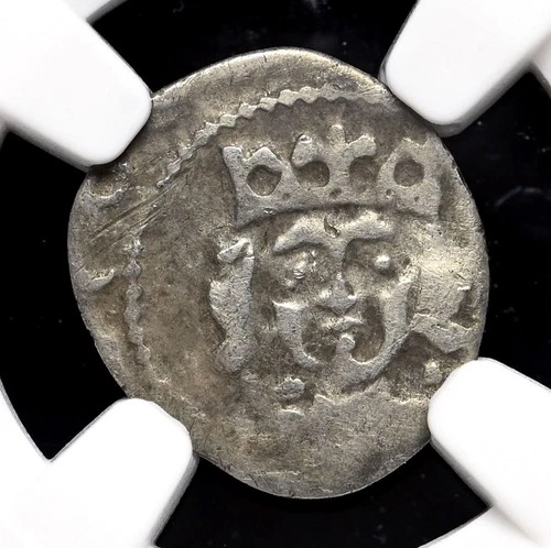 IRELAND. Edward IV, 1471-1483. Silver Penny. Dublin, Burns Type 6a, NGC F15