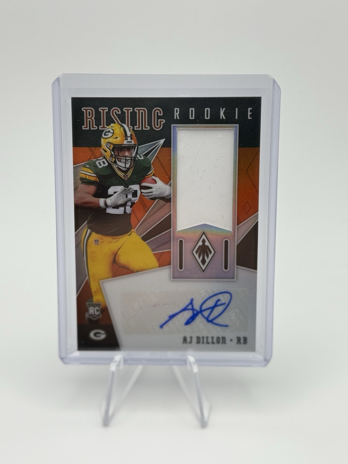 AJ Dillon Panini Phoenix Rising Rookie Material Signatures #RRAD Base