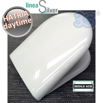 WC-Sitz DAYTIME Hatria aus wickelbarem Duroplast - ACB Ercos Silver