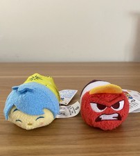 Disney Mini Tsum Tsum Inside Out Plush Lot Of 2 Anger Joy