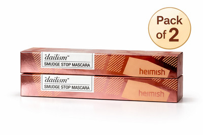2 Pack HEIMISH Dailism Smudge Stop Mascara 0.32oz/9g - Curling&Lengthening Black