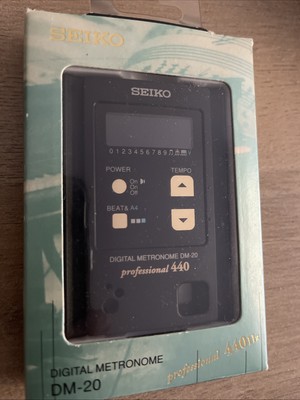 Seiko DM-20 Professional 440Hz Digital Metronome Rare Vintage Japan