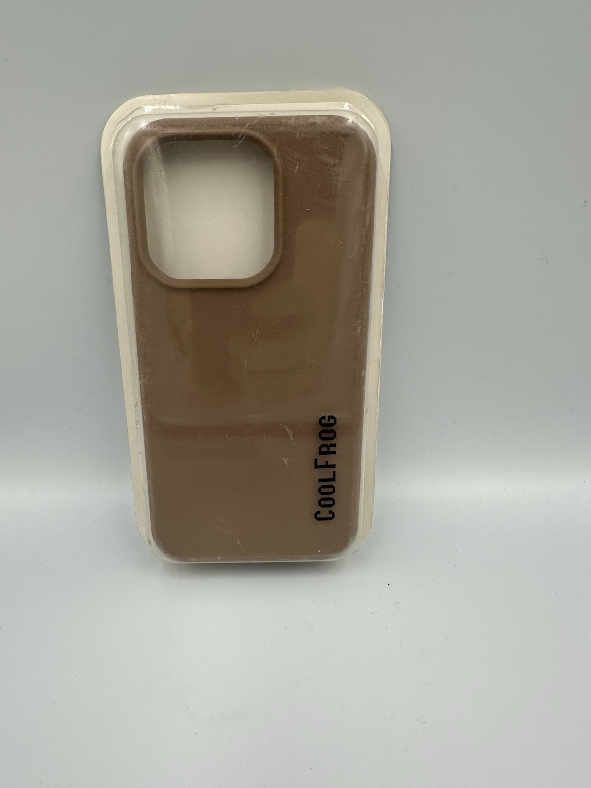 Cool Frog I Phone 15 Pro Case Brown Color