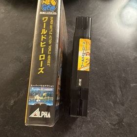 World Heroes NeoGeo AES SNK Fighting Game Boxed, Tested, JP
