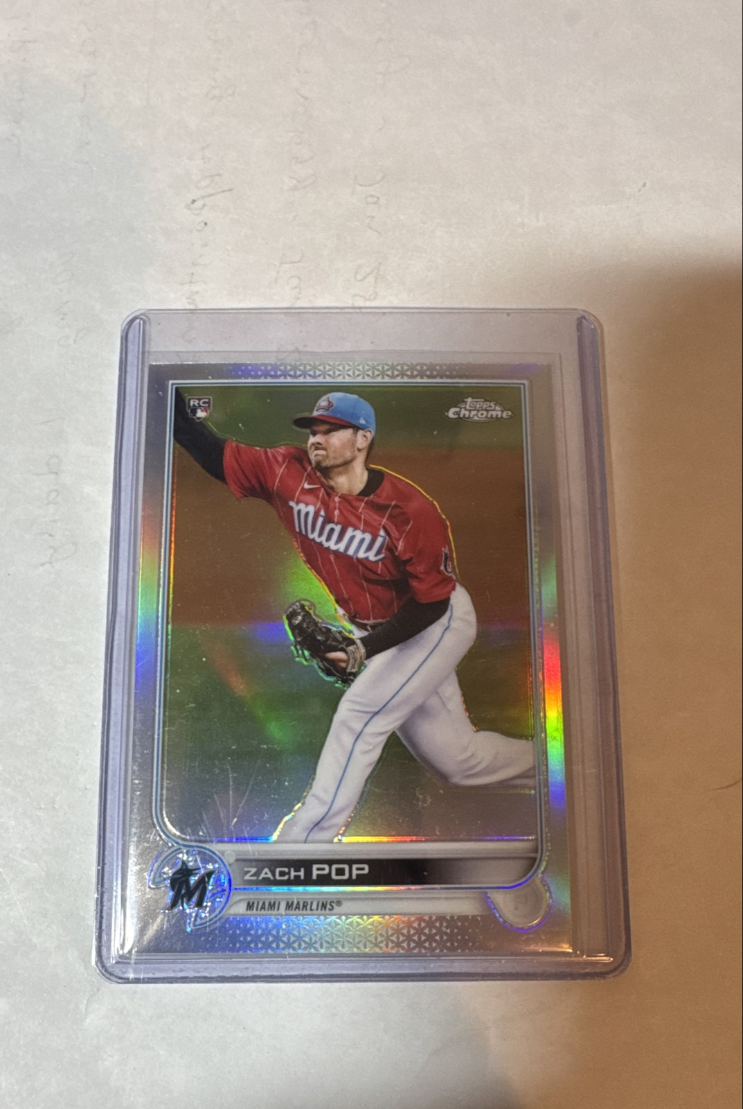 2022 Topps Chrome - Zach Pop #41 Refractor (RC)