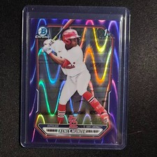 🔥AL 2026 BOWMAN CHROME PROSPECT 1ST PURPLE RAYWAVE REFRACTOR /250 KENLY HUNTER