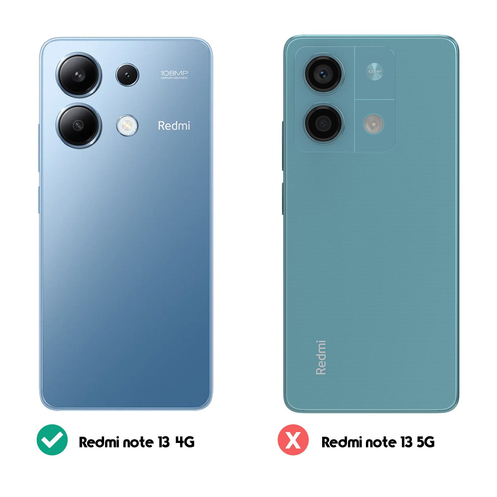 Coque Xiaomi Redmi Note 13 4G noire rabat support pour vidéo - 4
