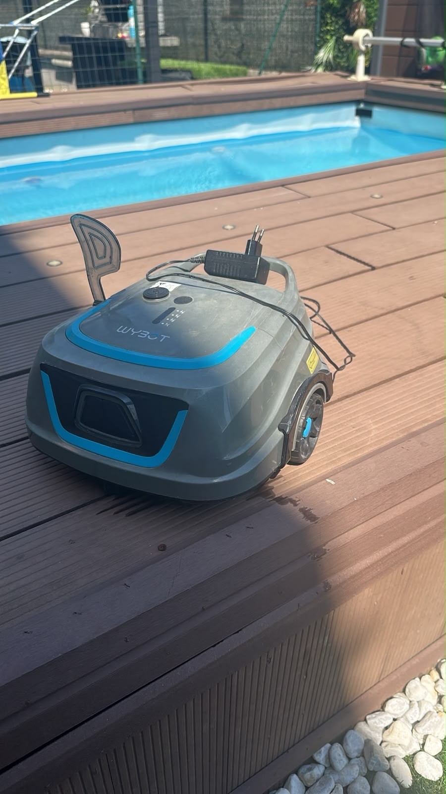 WYBOT Cordless Robotic Pool Cleaner robot piscina senza fili 2000 GPH grigio/blu