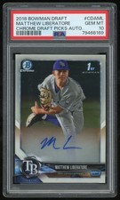 Matthew Liberatore 2018 Bowman Chrome 1st RC Auto #CDA-ML Rookie PSA 10