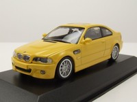 Bmw M3 E46 Coupe 2001 Gelb Modellauto 1:43 Maxichamps