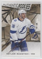 2021 SP Game Used Authentic Rookies Gold Fragment 17/25 Taylor Raddysh #198 05iv