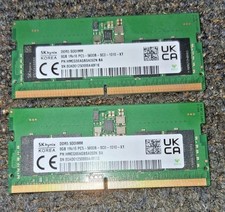 SK Hynix 16GB 2x8GB DDR5 5600MHz SODIMM Gaming Laptop RAM PC5-44800 1Rx16