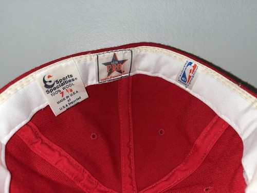 Vintage Sports Specialties Pro Chicago Bulls Script Fitted 7 1/8 90’s Wool Hat - Bild 6 von 7