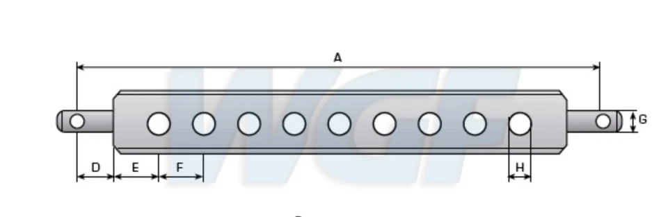 Ackerschiene Kat 1 2 3 Unterlenker Dreipunkt 7–11 Loch Traktor - Bild 2 von 4