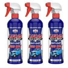 Lucas Oil 10160 Fast Easy Slick Mist Speed Wax Gloss Intensifier 24 oz 3 Packs