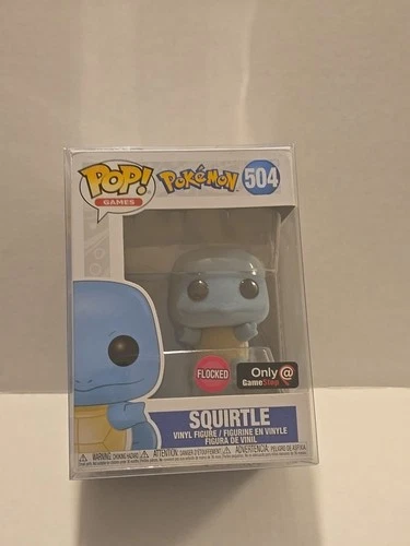 Funko Pop! Animation: Pokemon - Squirtle (Flocked) Vinyl Figure (GameStop...