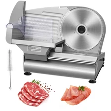 Uimoso 7.5" Blade Meat Slicer 180W Electric Cheese Deli Meat Food Cutter Slicer
