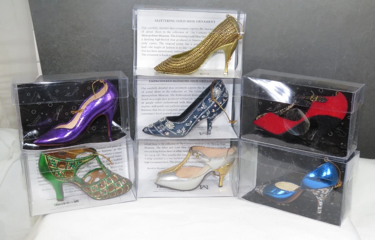 メトロポリタンミュージアムオーナメントシューズ7種 Set of 7 Metropolitan Museum of Art Shoe Christmas Ornaments 2013