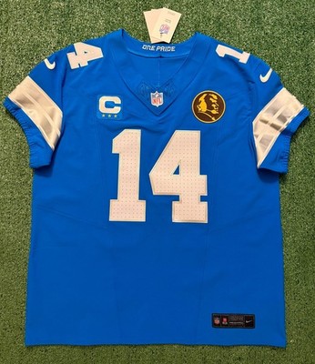 Authentic Amon Ra St Brown Detroit Lions Blue Nike Vapor Fuse Elite Jersey  48/XL