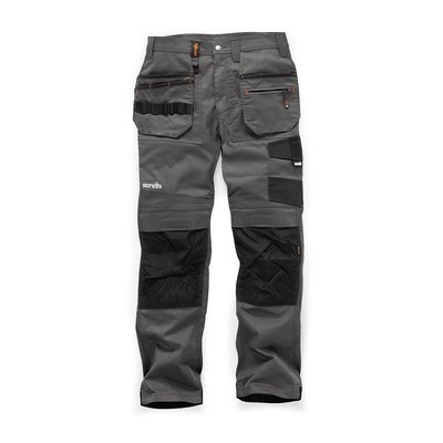 Scruffs Stretch-Arbeitshose  Trade-Flex , grau Größe 25 kurz