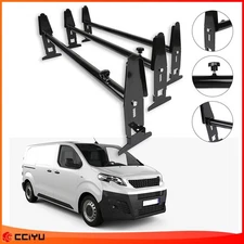 A Set Universal Roof Ladder Rack Cargo Square Van 3 bar For Chevy Dodge LUGGAGE