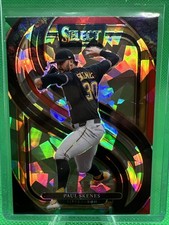 2025 Panini Select-Premier Level  Red/Green Cracked Ice #196 Paul Skenes Prizm