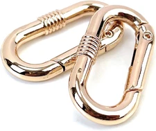 10 Pcs Spring Buckles Carabiner Clips Oval Rings Connector for Keychain Bag Purs