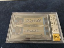 JOHN STOCKTON / DERON WILLIAMS RC TRILOGY BGS GRADE 9 AUTO 10 SP 4/25 UTAH JAZZ